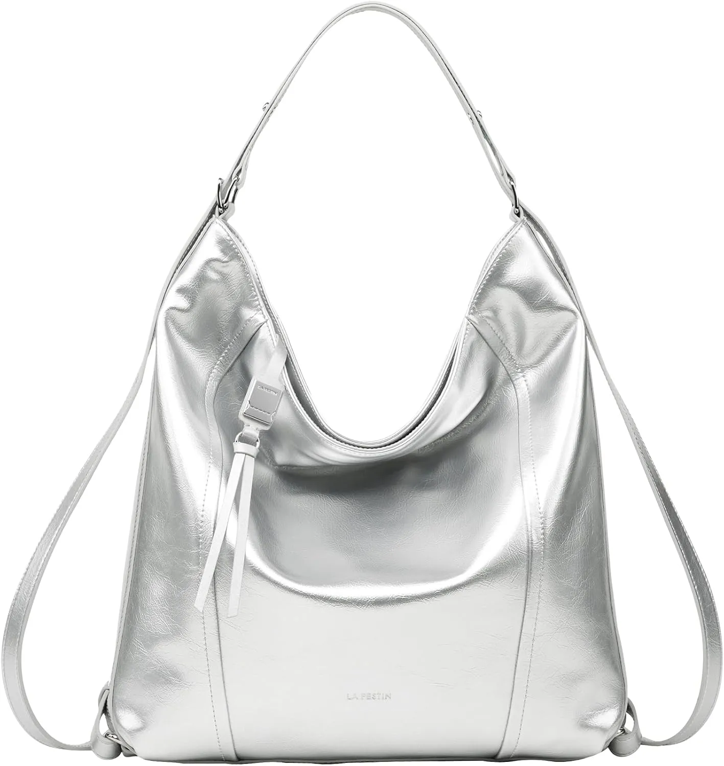 Women's Soft Hobo Bags Leather Shoulder Bag Purses for Women with Adjustable Strap Large Tote Handbags and Backpack