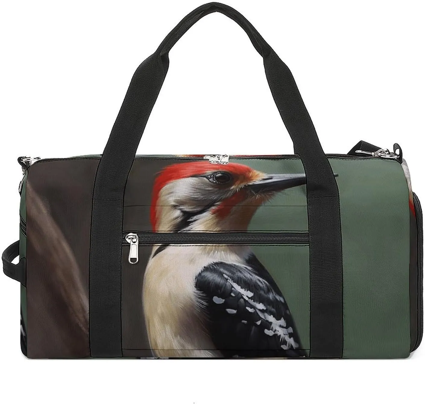 Woodpecker Gym Bag for Men Women Water Resistant Duffle Bag Travel Lightweight Bag for Travel Sports