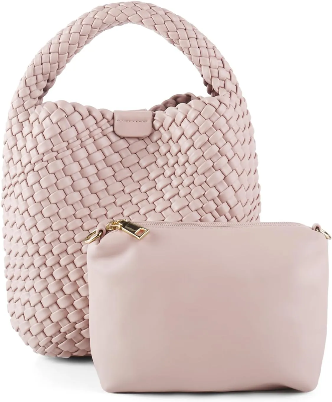 Woven Bag for Women Vegan Leather Tote Bag Travel Handbag and Purse Retro Handmade Trending Hobo Bag