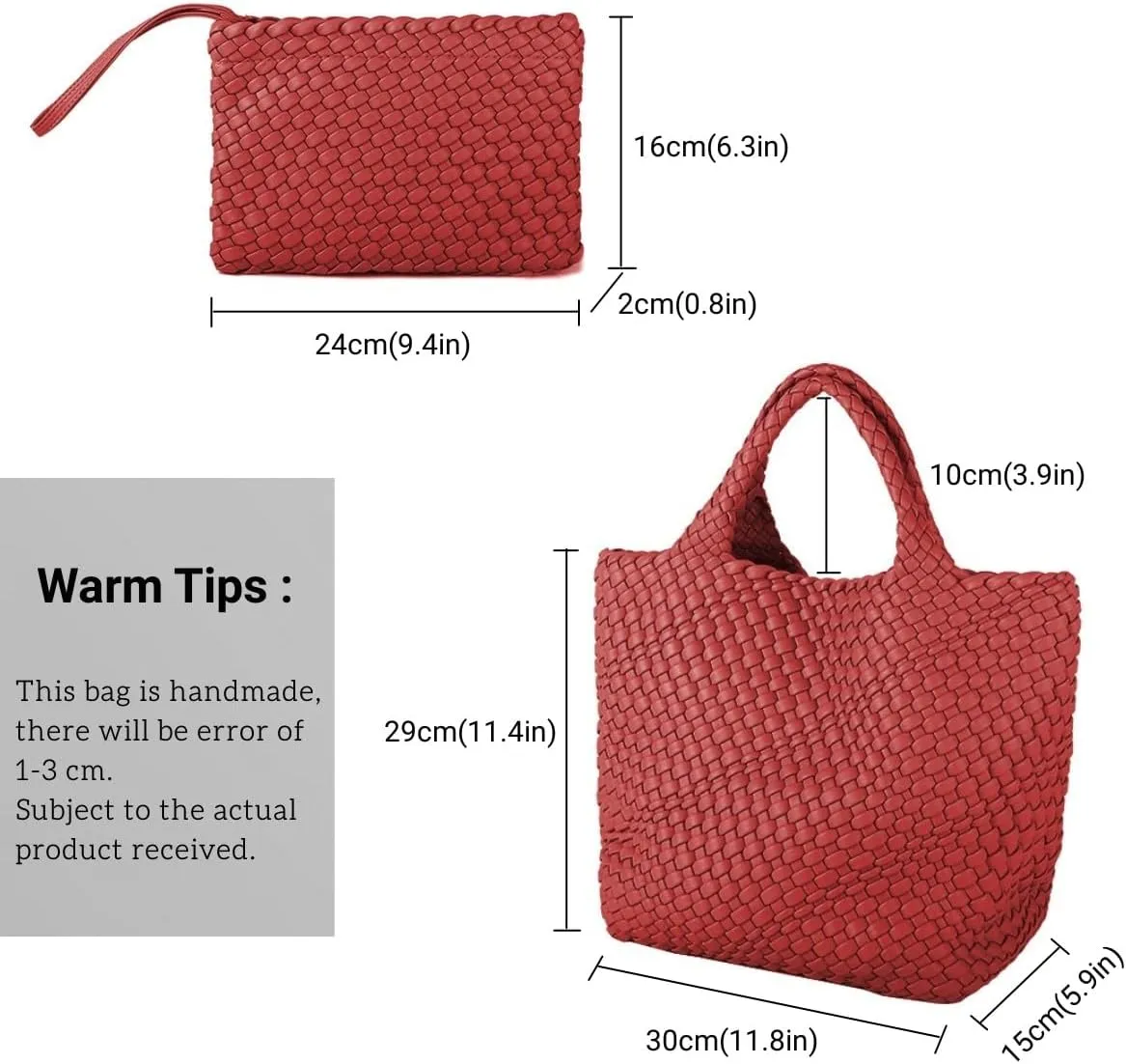 Woven Bags for Women Vegan Leather Tote Shoulder Bags Woven Purses and Handbags Handmade Large Shopper Bag