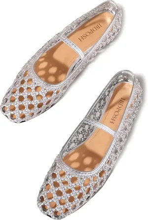 Woven Ballet Flats Shoes for Women with Strap Charming Comfortable Casual Elegance Flat Mary Janes Suitable for Woven Bags