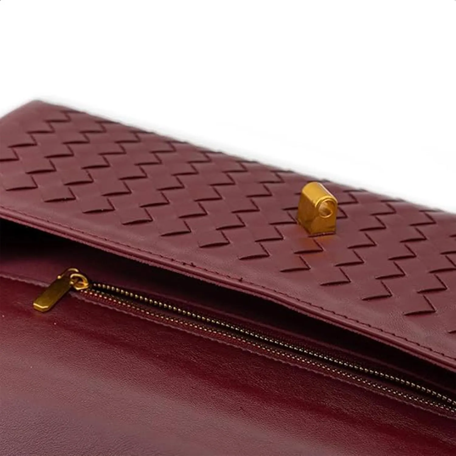 Woven Evening Clutch Purses Shoulder Handbag Crossbody Bags with Adjustable Shoulder Strap Trendy Handmade