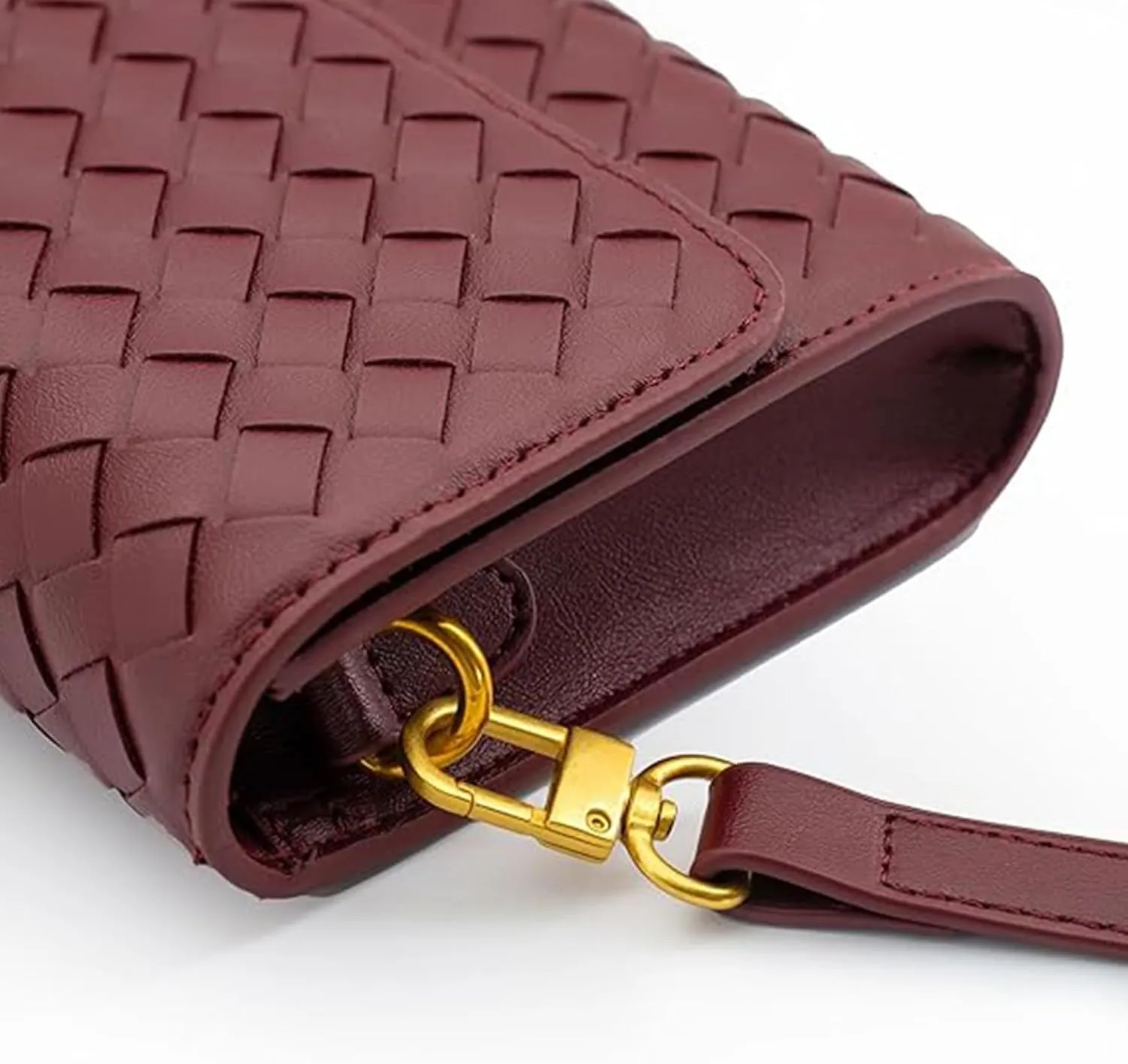 Woven Evening Clutch Purses Shoulder Handbag Crossbody Bags with Adjustable Shoulder Strap Trendy Handmade