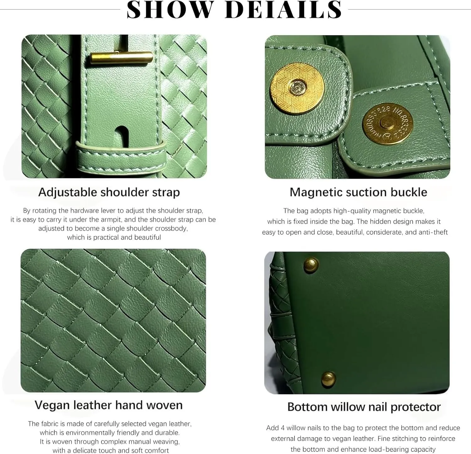 Woven Tote Bag For Women, Fashion Crossbody Shoulder Bag, Casual Top-handle Handbags, and Travel Purses Phone Bag