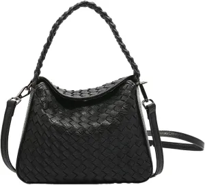 Woven Tote Bag for Women Fashion Shoulder Hobo Bags Leather Woven Beach Handbag Crossbody Purse Vintage Satchels Handbag