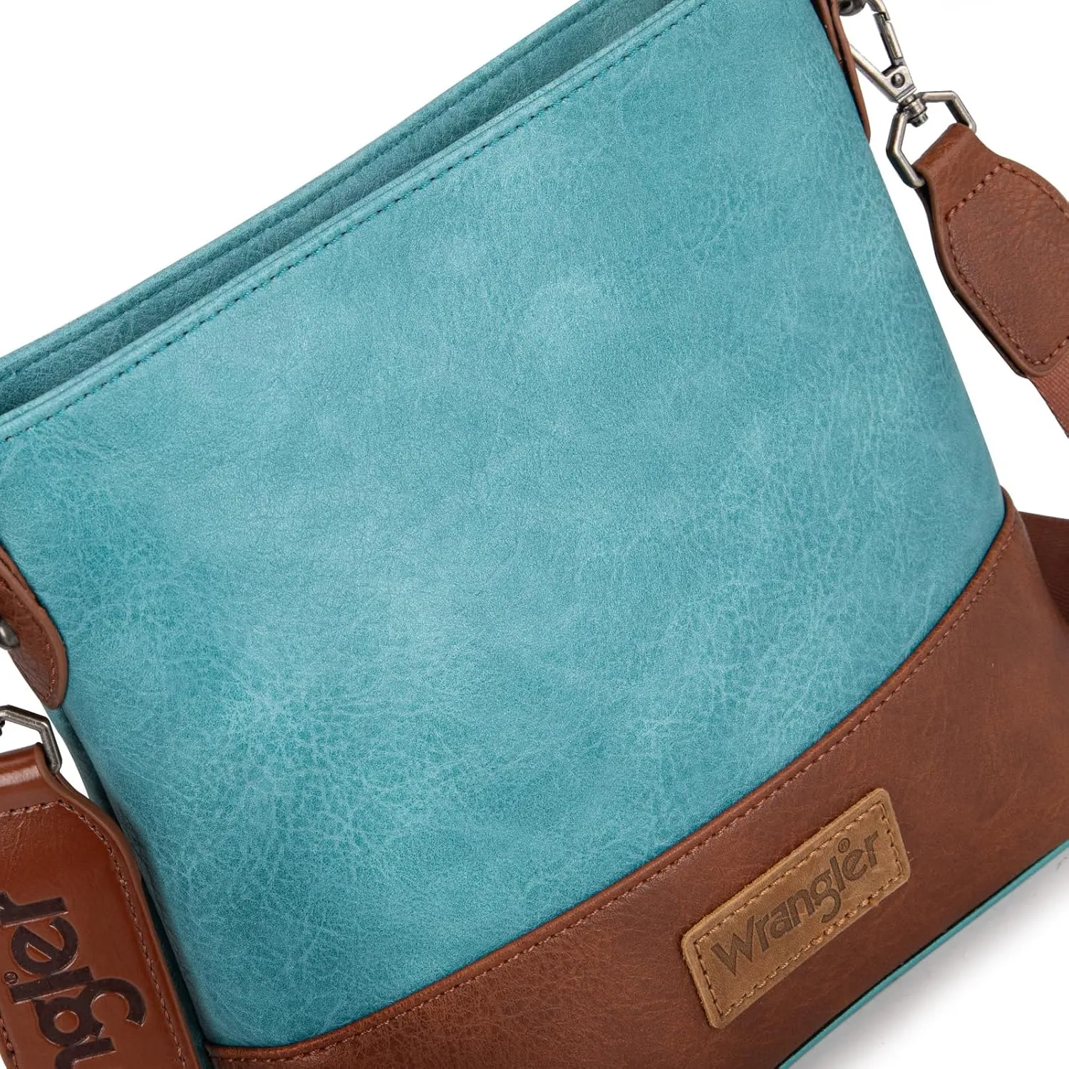 Wrangler Crossbody Purses for Women Two Tone Crossbody Bags Women Purses and Handbags