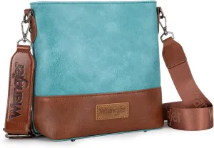 Wrangler Crossbody Purses for Women Two Tone Crossbody Bags Women Purses and Handbags
