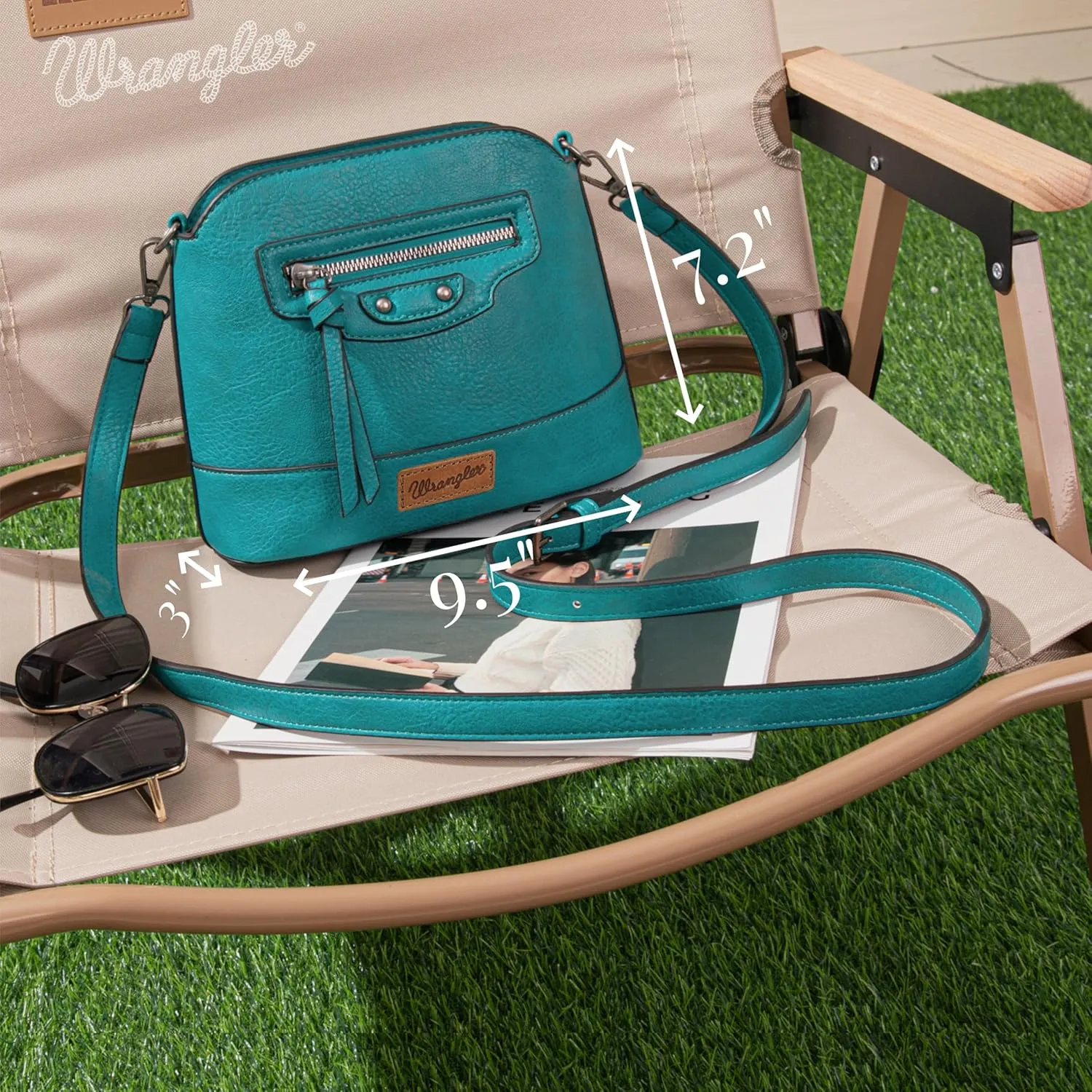 Wrangler Small Crossbody Bags for Women Shoulder Cute Purses and Handbags with Adjustable Strap