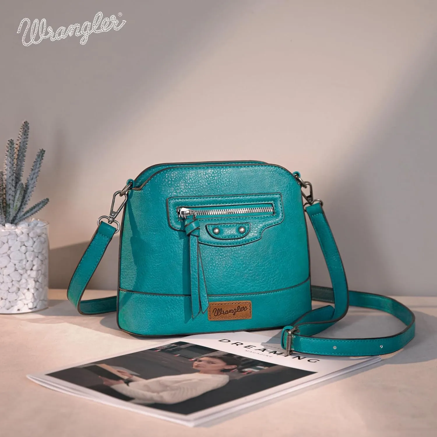 Wrangler Small Crossbody Bags for Women Shoulder Cute Purses and Handbags with Adjustable Strap