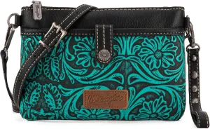 Wrangler Western Cowhide Crossbody Bags for Women Clutch Wristlet Purse