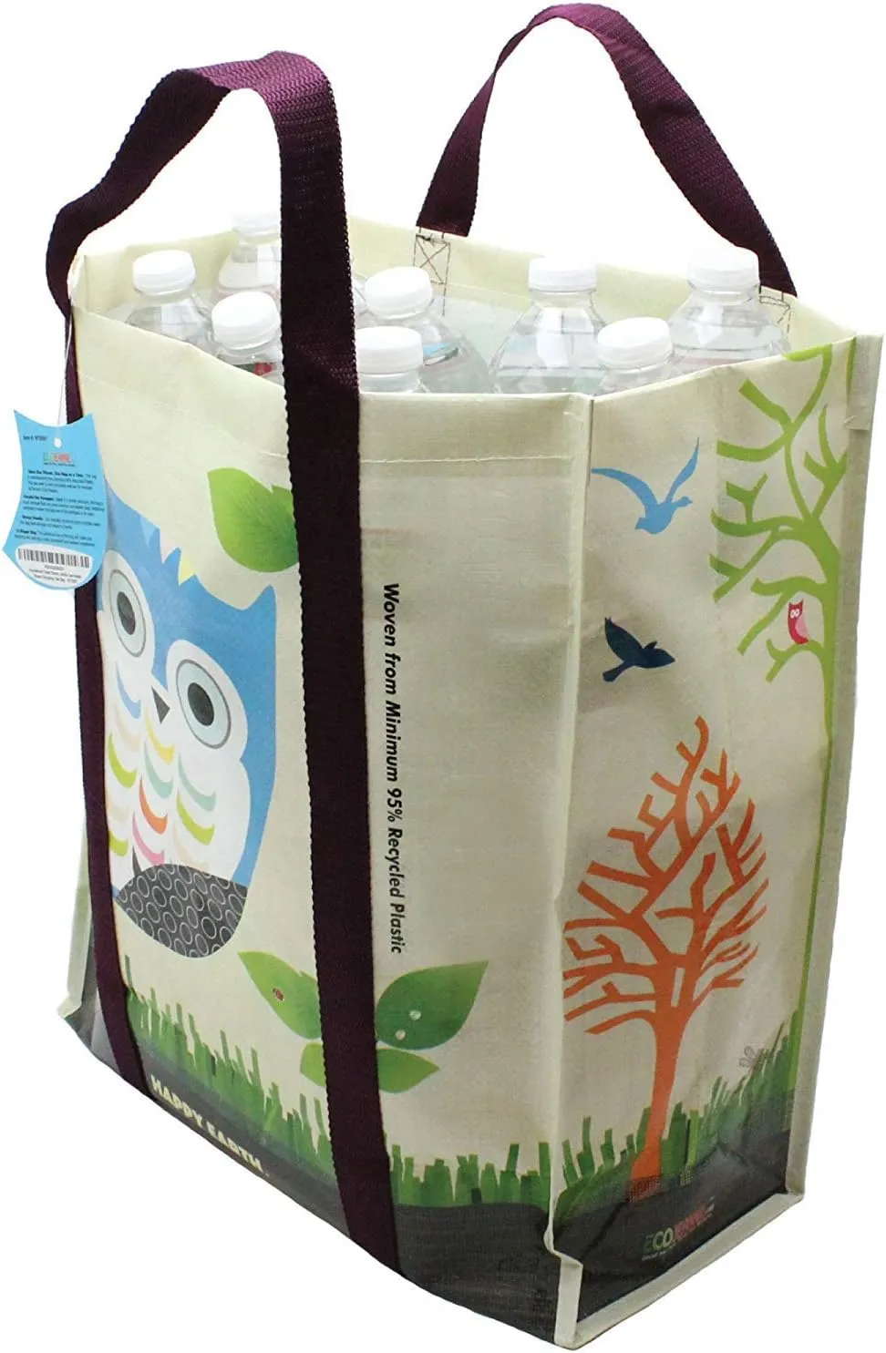 X-Large Laminated Woven Reusable Shopping Bag, Recycled Plastic Bag