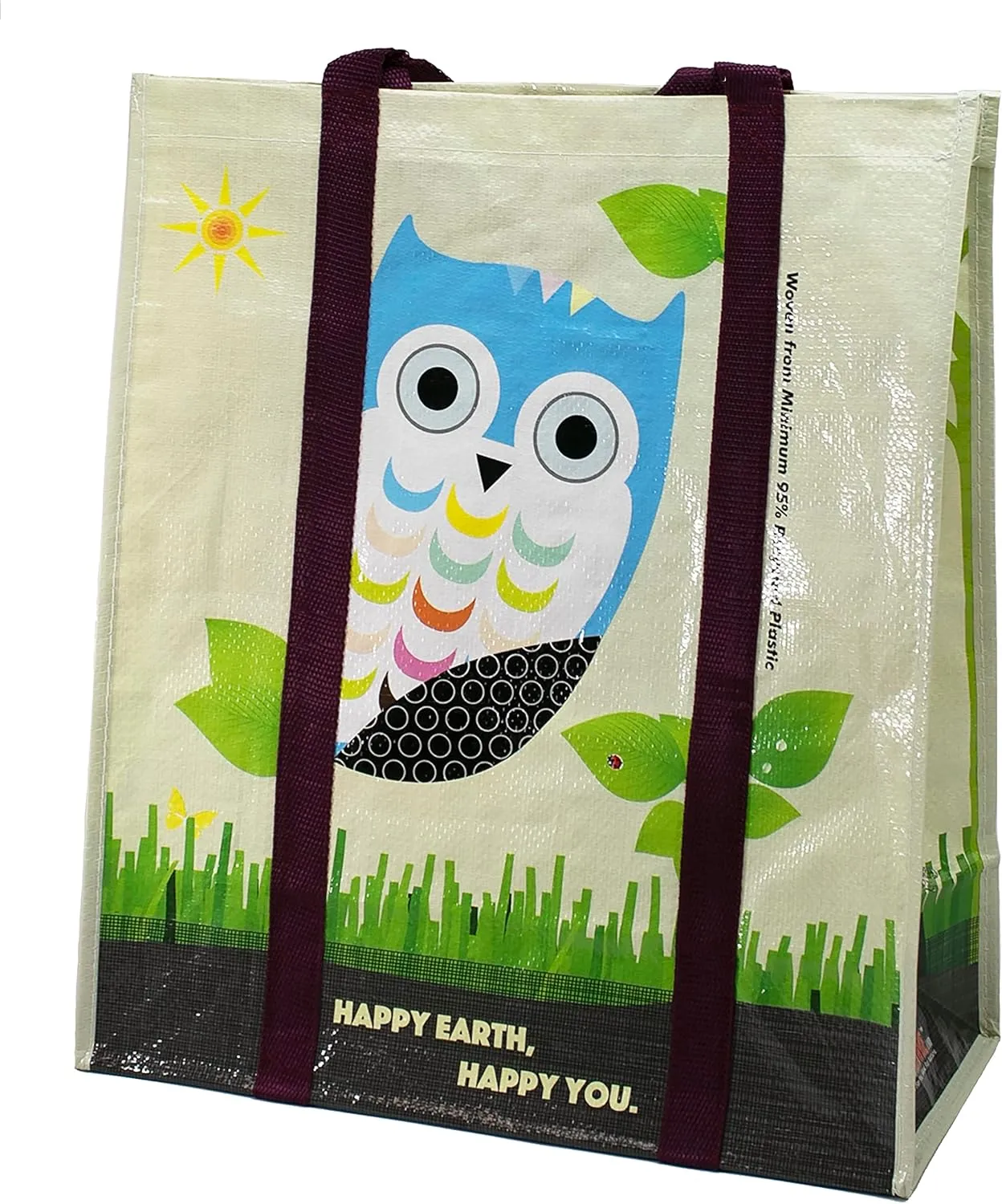 X-Large Laminated Woven Reusable Shopping Bag, Recycled Plastic Bag