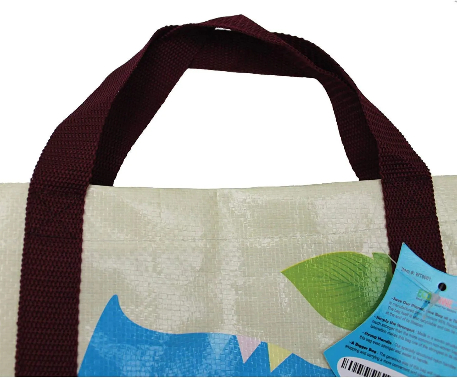 X-Large Laminated Woven Reusable Shopping Bag, Recycled Plastic Bag