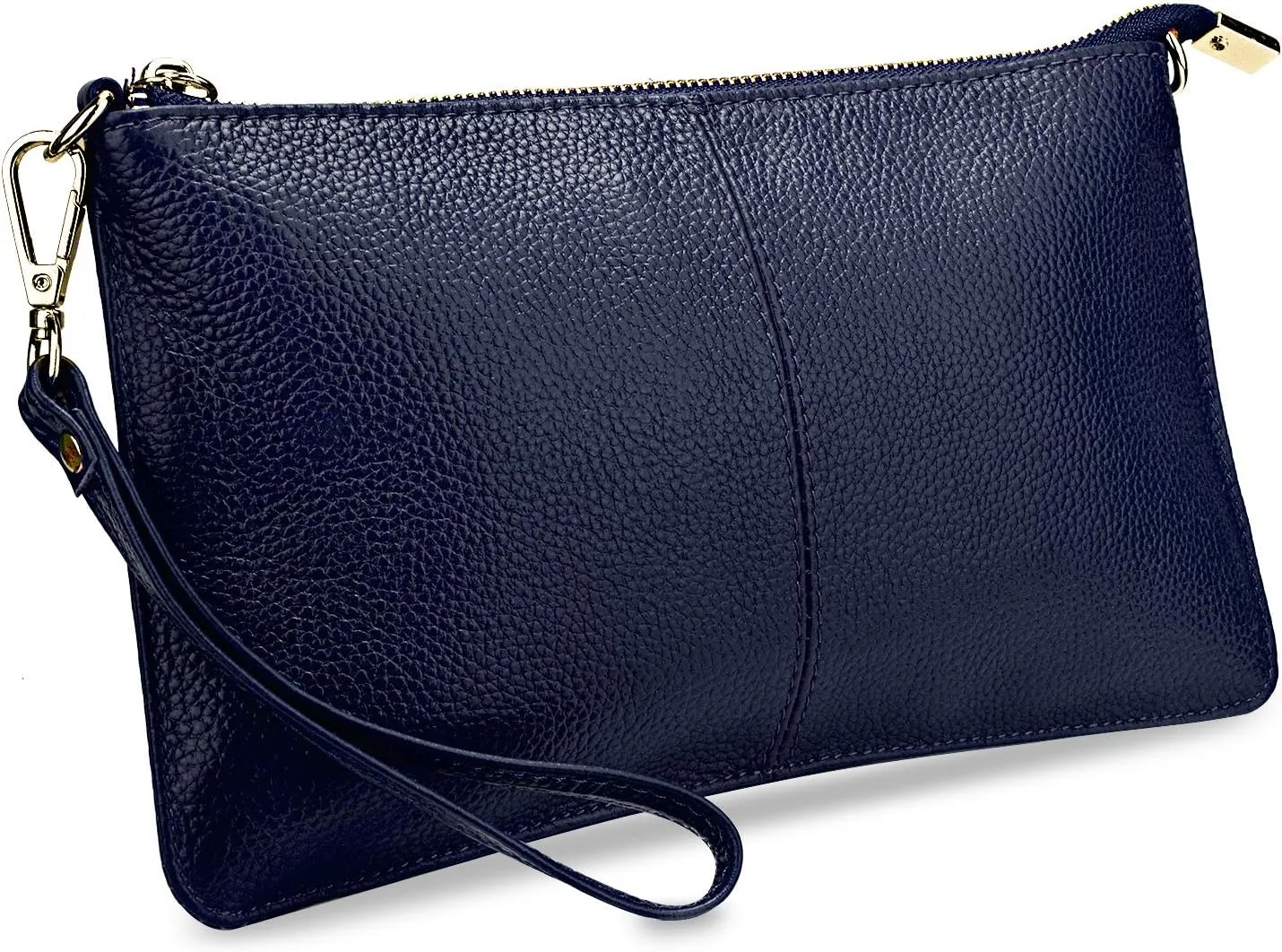YALUXE Genuine Leather Wristlet Handbags Purses Cell Phone Pocket Clutch Wallet Crossbody Bags for Women
