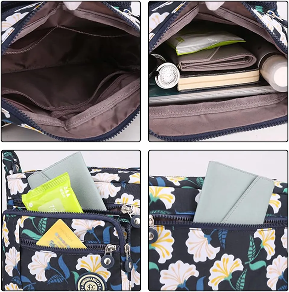 Yohora Crossbody Bag for Women Shoulder Purse Waterproof Nylon Travel Handbag