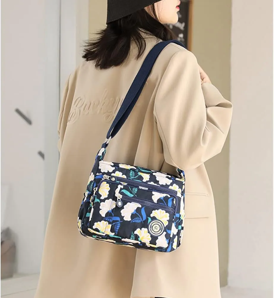 Yohora Crossbody Bag for Women Shoulder Purse Waterproof Nylon Travel Handbag
