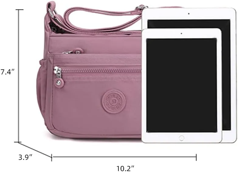 Yohora Women’s Shoulder Handbag Nylon Crossbody Purse Waterproof Messenger Bag