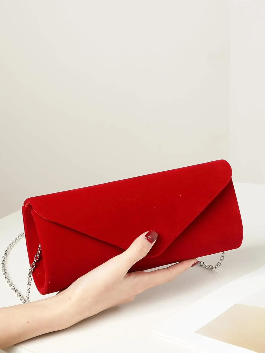YYW 4 Pieces Women Evening Handbags Clutch Purses Shoulder Bag with Rhinestone Jewelry Set for Party Wedding
