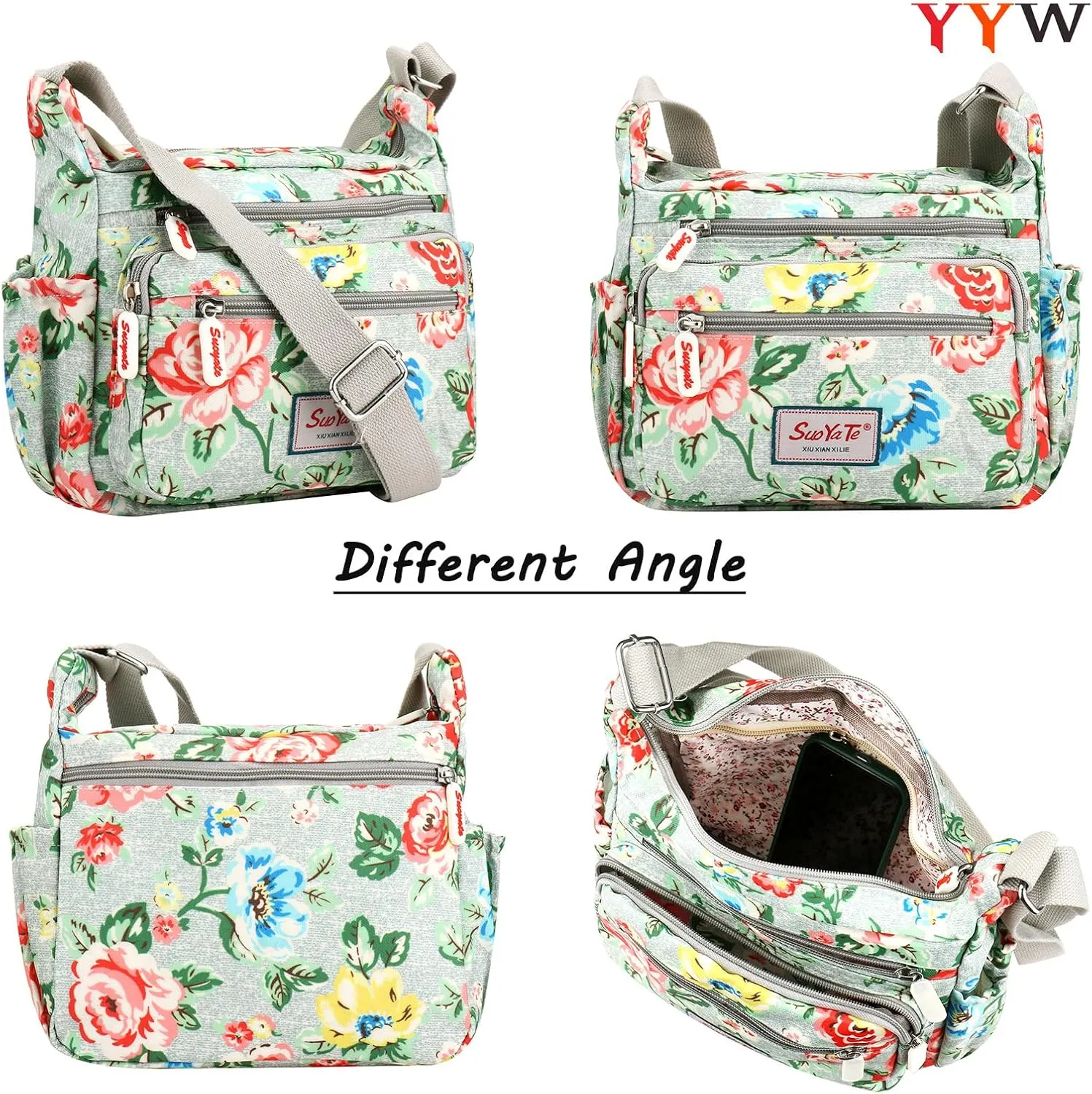 YYW Crossbody Bag for Women Multifunctional Shoulder Handbags for Daily Use Travel Work