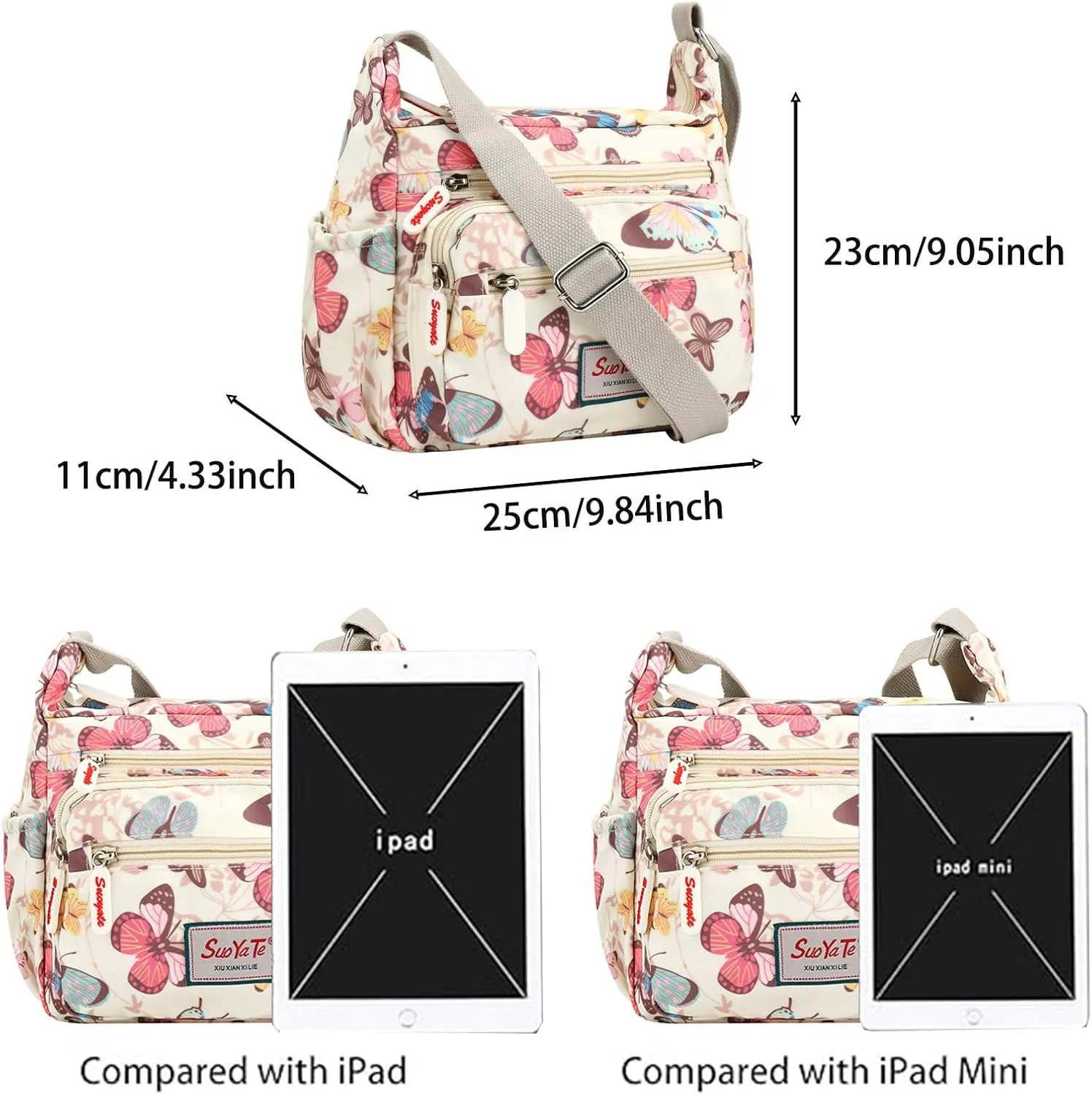 YYW Crossbody Bag for Women Multifunctional Shoulder Handbags for Daily Use Travel Work